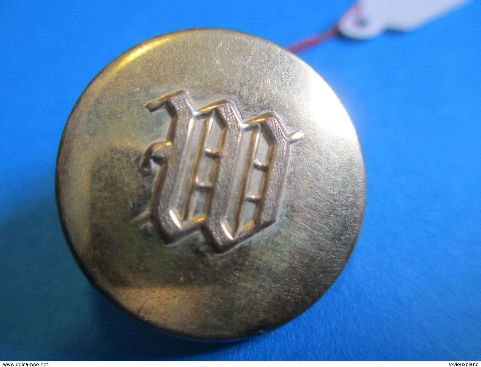 Bouton Ancien à Monogramme "W"/ Doré / Bouton De Livrée/Fabricant ? / Début XXème Siècle     BOUT49 - Boutons