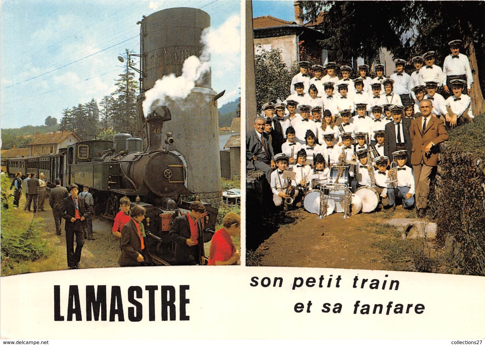 07-LAMASTRE- SON PETIT TRAIN ET SA FANFARE - Lamastre