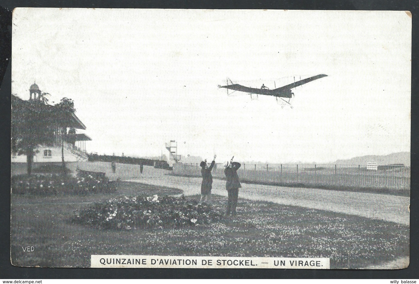 +++ CPA - Quinzaine D'Aviation De STOCKEL - Un Virage - Avion  // - St-Pieters-Woluwe - Woluwe-St-Pierre