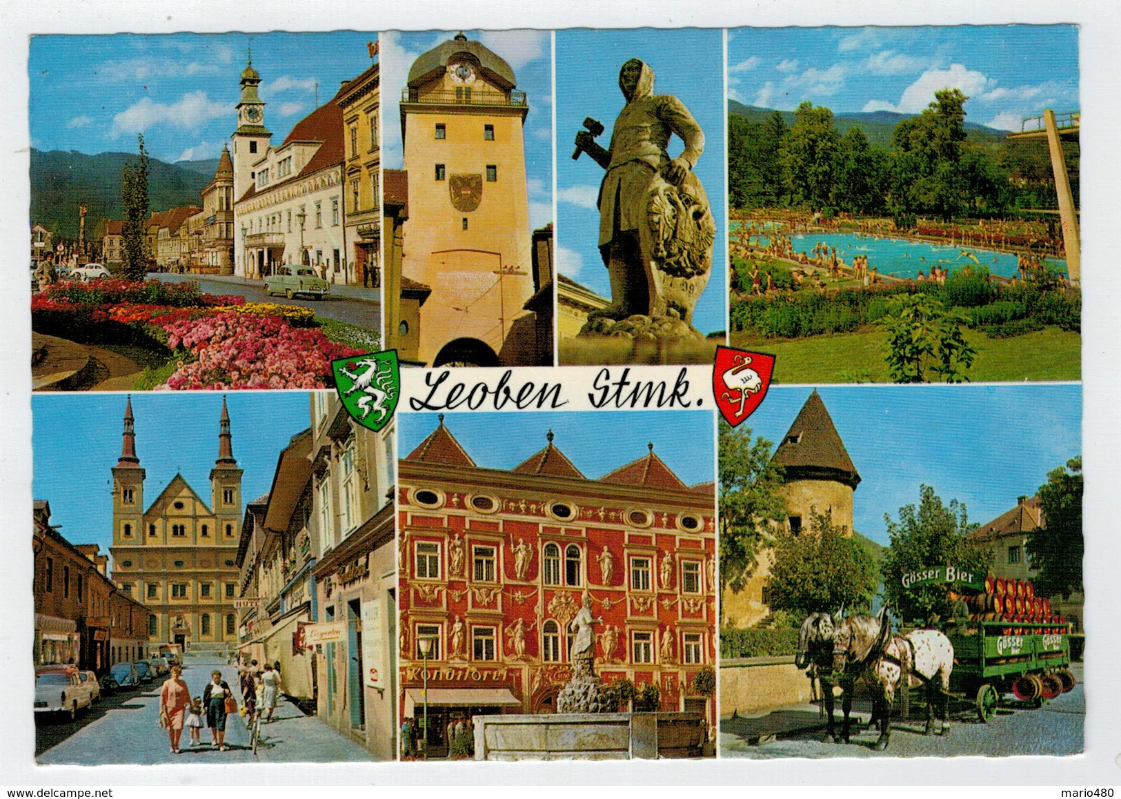 LOEBEN  STEIERMARK               2 SCAN   (VIAGGIATA) - Leoben