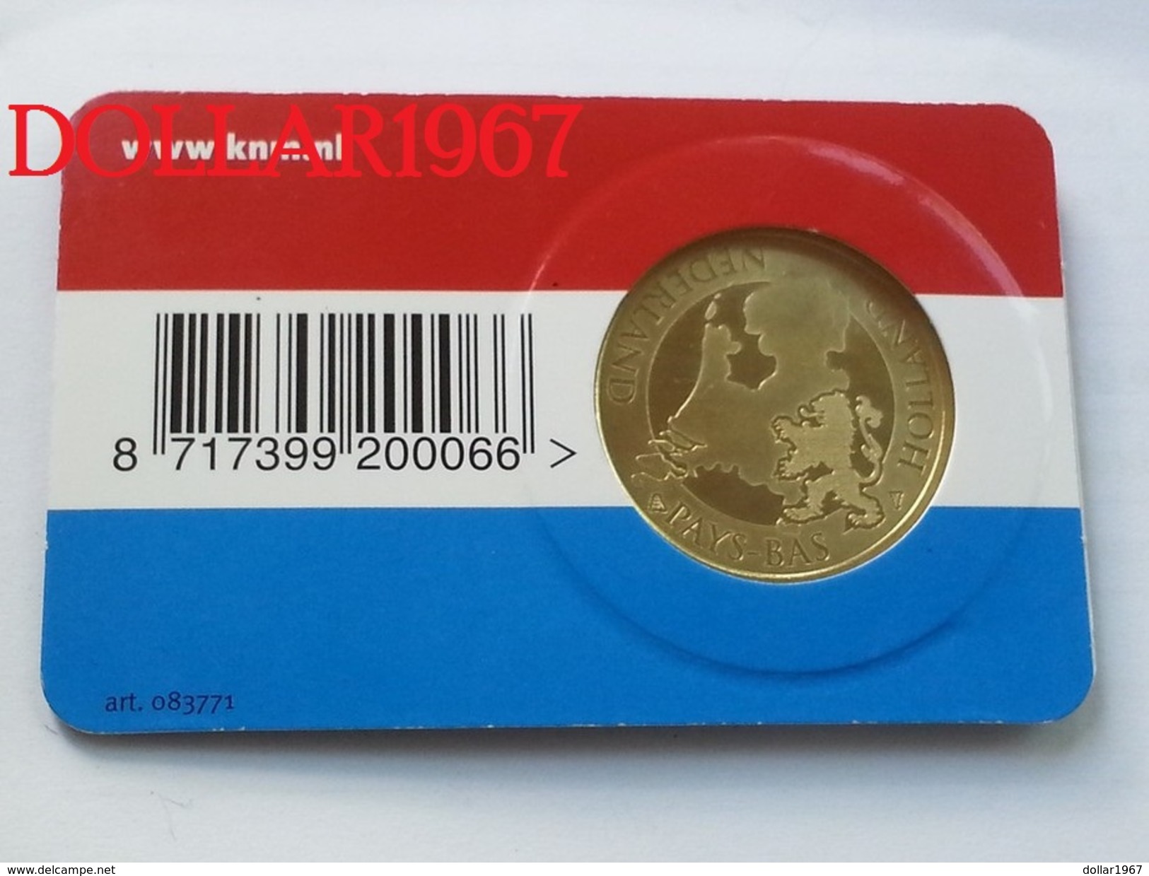 Collectors Coin - Coincard -THE NETHERLANDS &ndash; HOLLAND  - Pays-Bas - Souvenir-Medaille (elongated Coins)
