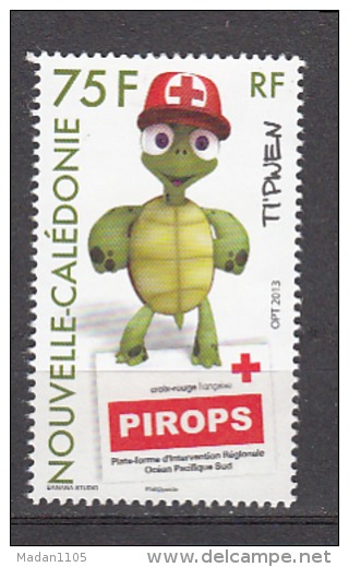 NEW CALEDONIA, 2013, Red Cross, Stylised Turtle,  MNH, (**) - Unused Stamps