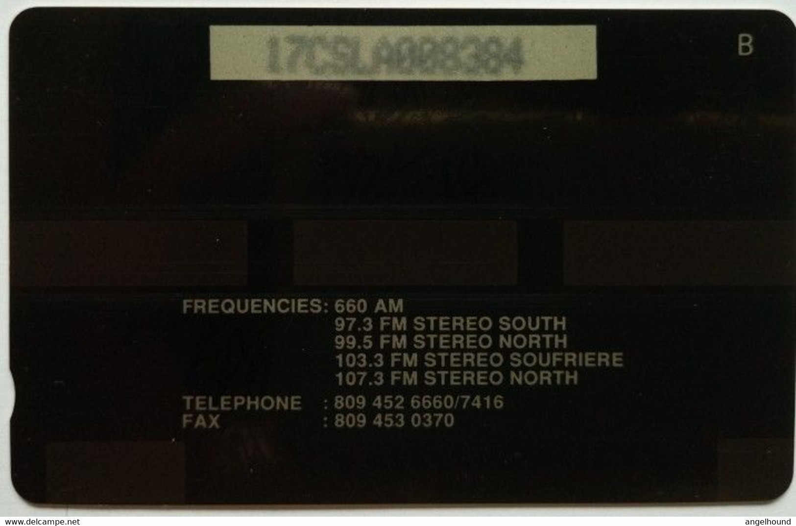 Saint Lucia Cable And Wireless EC$10 17CSLA "Radio St Lucia " - Santa Lucía