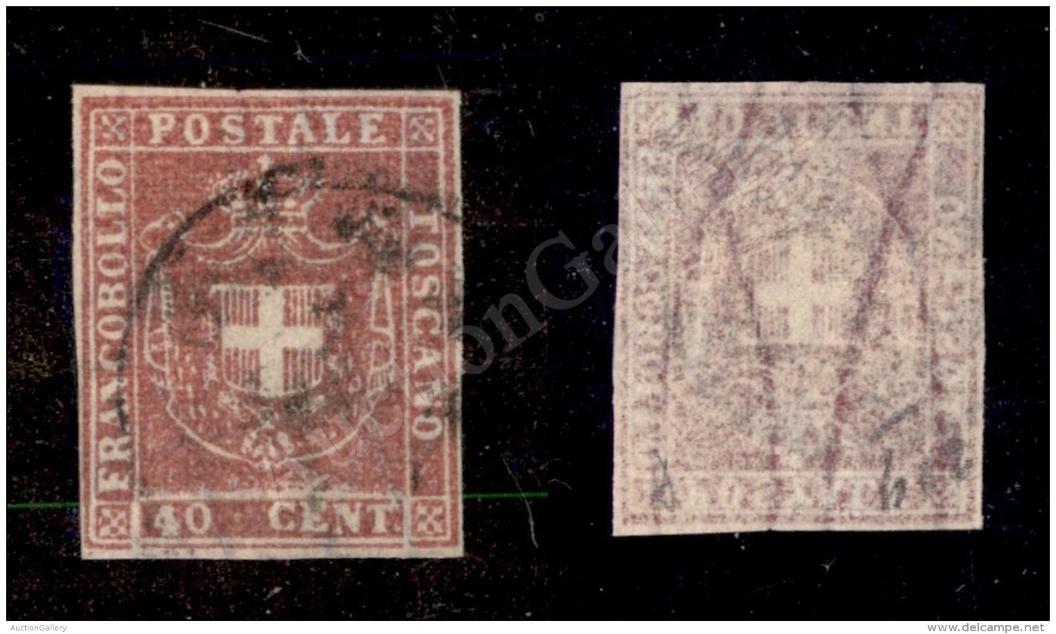 1860 - 40 Cent (21b) Con Ottimi Margini - Molto Bello - Oliva (550) - Autres & Non Classés