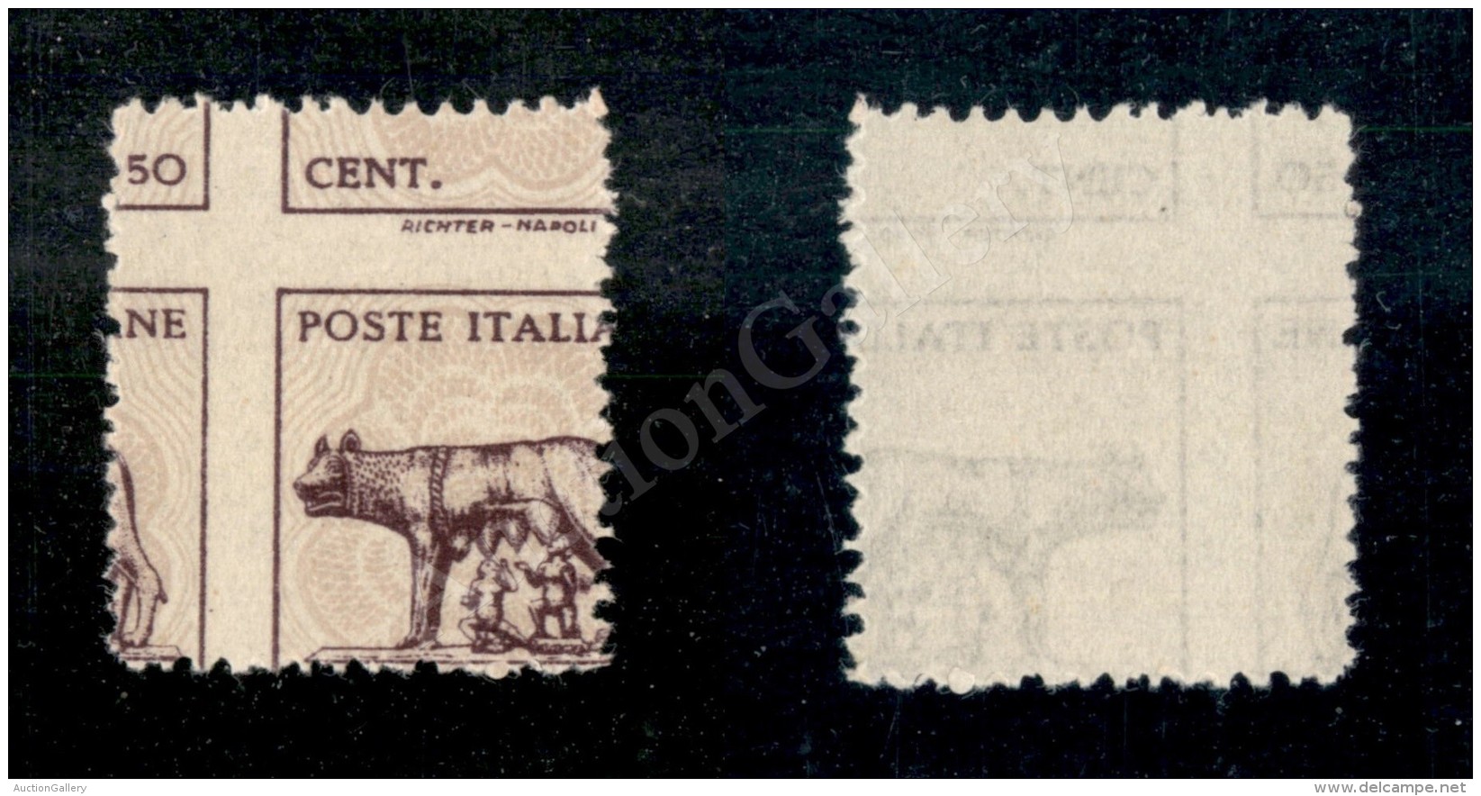 1944 - 50 Cent (515A) Con Dentellatura Molto Spostata Nei Due Sensi - Other & Unclassified