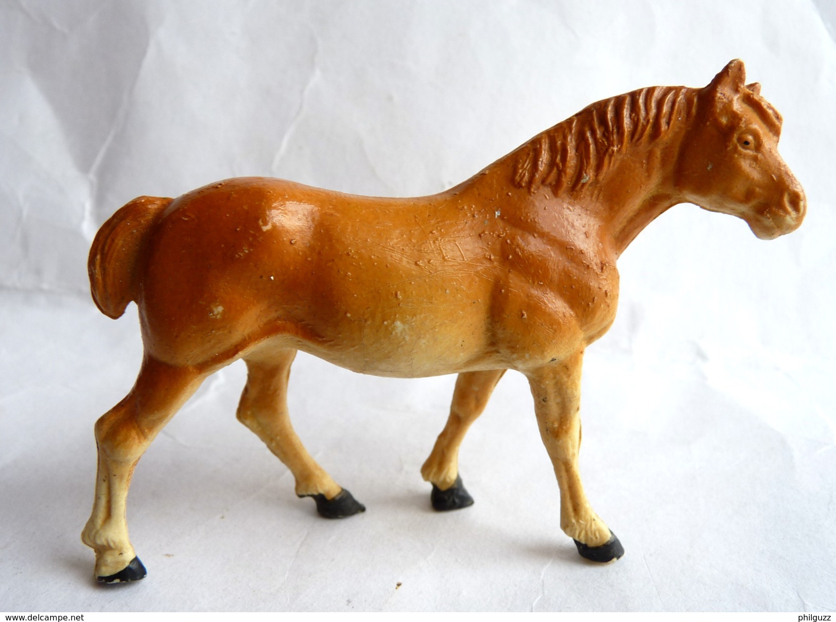 FIGURINE  BRITAINS - ANIMAUX ANIMAL DE LA FERME - CHEVAL Ou PONEY Beige - Pferde