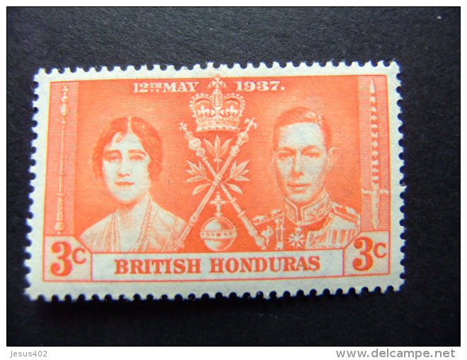 HONDURAS BRITANNIQUE 1937 COURONNEMENT De GEORGE VI Yvert 115 MH - British Honduras (...-1970)