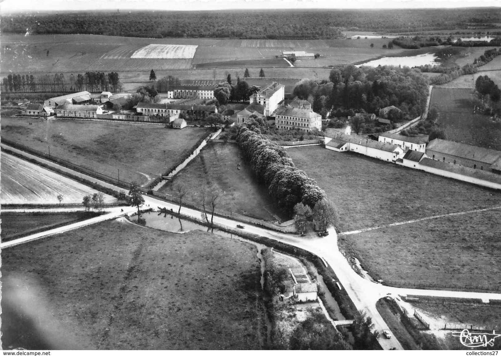 21- CITEAUX- VUE DU CIEL ABBAYE N.D DE CITEAUX PAR NUITS ST GEORGES - Nuits Saint Georges