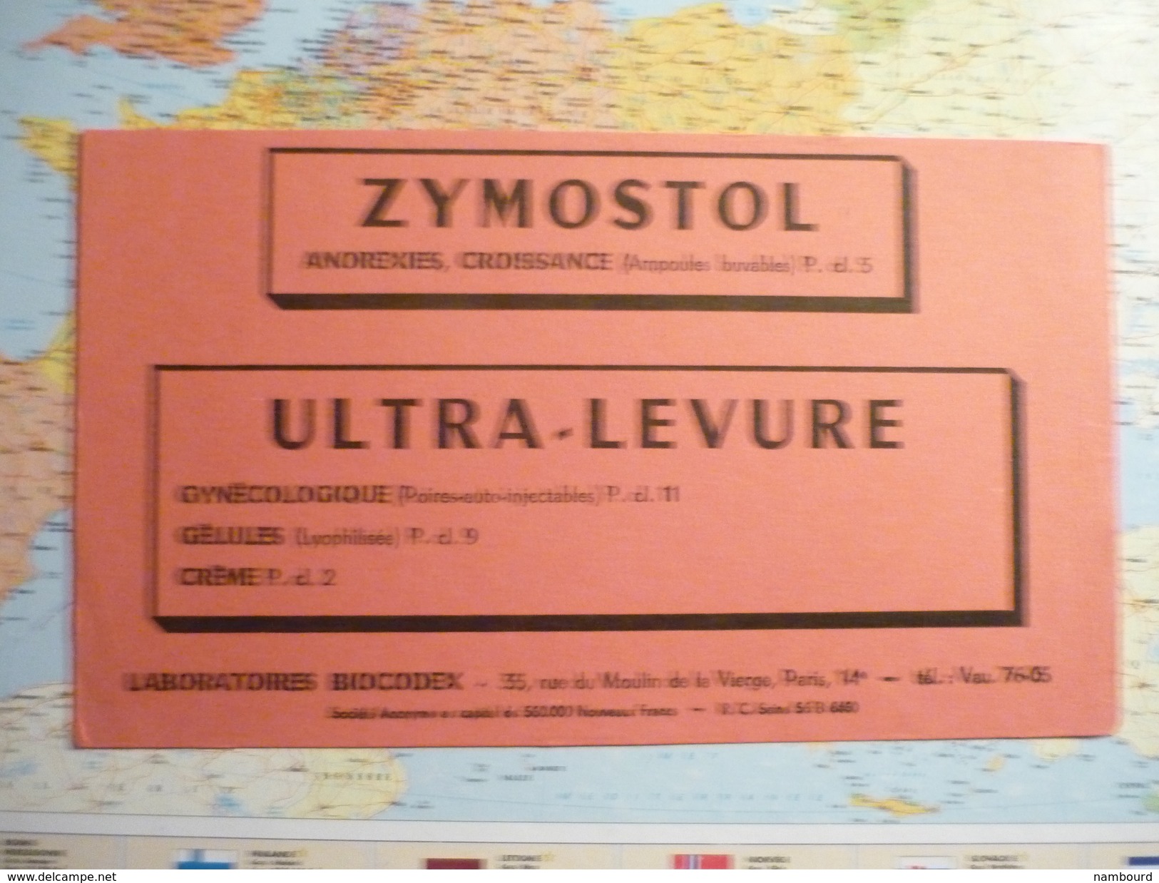 Laboratoires Biocodex Zymostol/Ultra-levure / Rouge - L