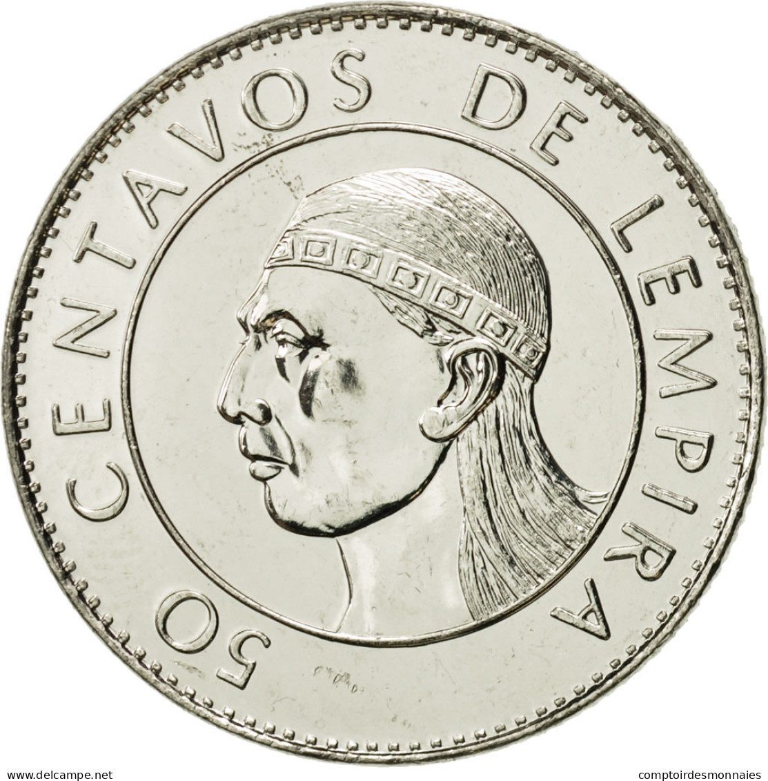 Monnaie, Honduras, 50 Centavos, 1991, FDC, Nickel Plated Steel, KM:84a.1 - Honduras