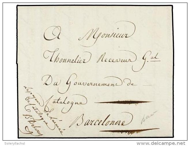 ESPA&Ntilde;A: PREFILATELIA. 1810. BARCELONA Correo Interior, Marca De Franquicia &acute;Le Payeur De L&acute;anne... - Andere & Zonder Classificatie