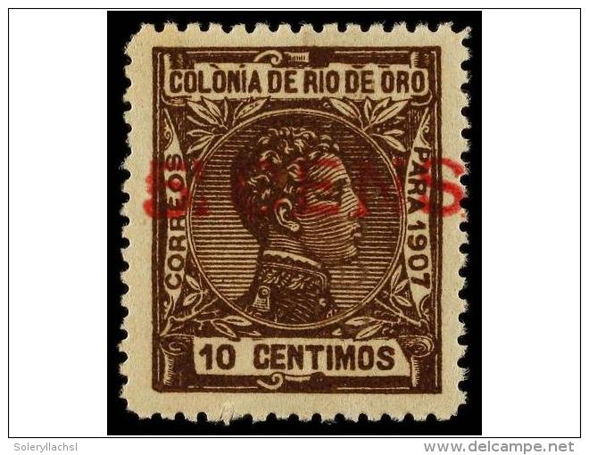 ** COLONIAS ESPA&Ntilde;OLAS: RIO DE ORO. Ed.37A. 5 Cens. S. 10 Cts. Casta&ntilde;o VALOR... - Other & Unclassified