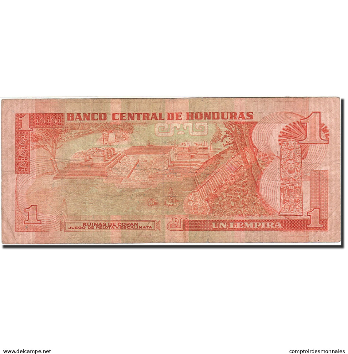 Billet, Honduras, 1 Lempira, 1980-1981, 1989-03-30, KM:68c, TB - Honduras