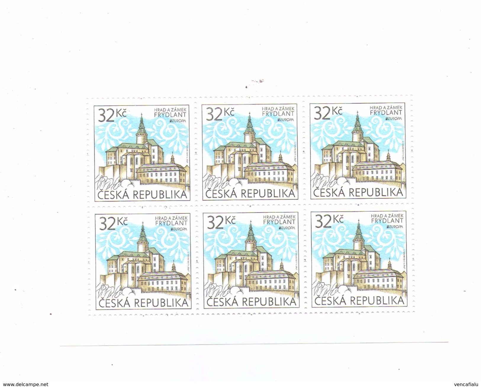 Year 2017 - Castle Frydlant, CEPT, Blok With 6 Stamps, MNH - Blocs-feuillets