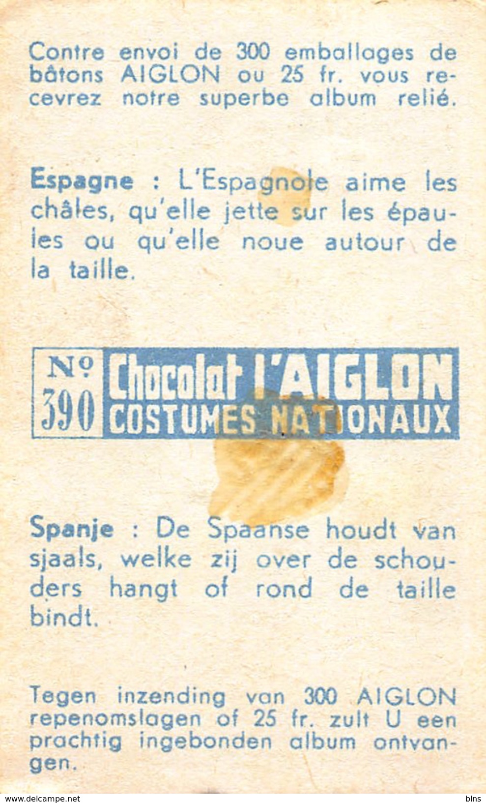 Lot 26 chromos Aiglon Costumes Nationaux