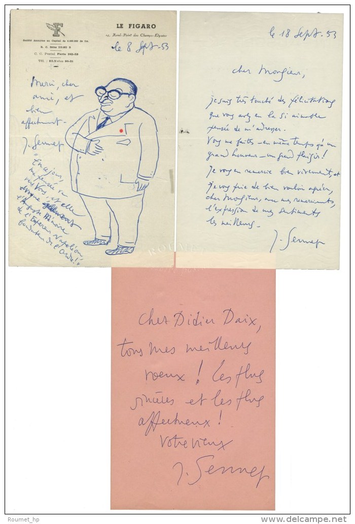SENNEP, Jean Jacques Pennes, Dit (1894-1982), Dessinateur Caricaturiste. - Sonstige & Ohne Zuordnung