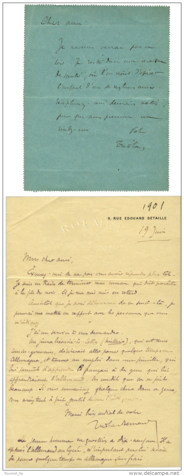 BERNARD Tristan, Paul, Dit (1866-1947), Romancier Et Auteur Dramatique. - Autres & Non Classés