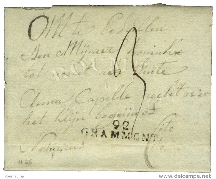 92 / GRAMMONT (33 Mm). 1809. - TB / SUP. - 1792-1815: Veroverde Departementen