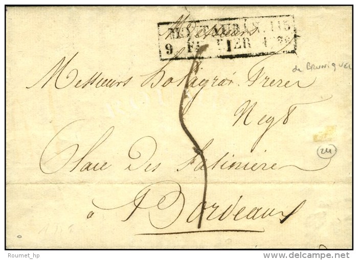 Cachet Encadr&eacute; D'essai De F&eacute;vrier 28 : MONTAUBAN 115 / 9 FEVRIER 1828. - TB. - R. - Andere & Zonder Classificatie