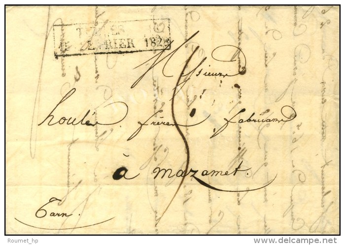 Cachet Encadr&eacute; D'essai De F&eacute;vrier 28 : TULLES 18 / 15 FEVRIER 1828. - TB. - RRR. - Andere & Zonder Classificatie