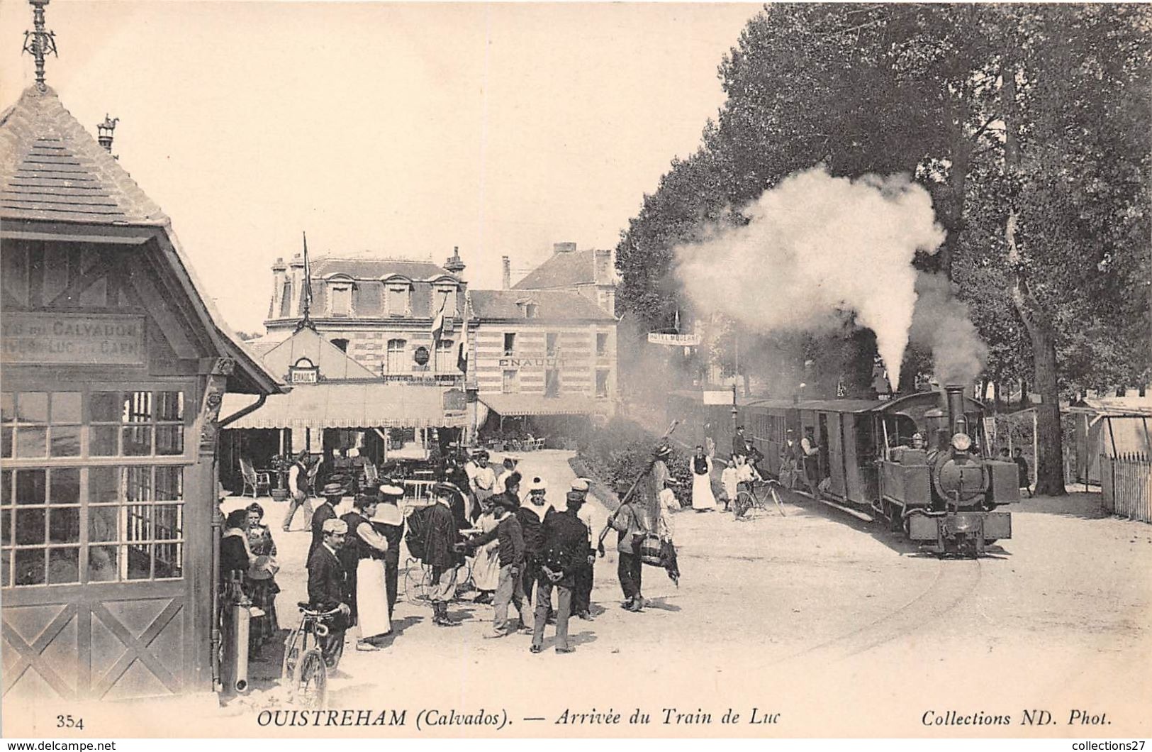 14-OUISTRAHAM- ARRIVEE DU TRAIN DE LUC - Ouistreham