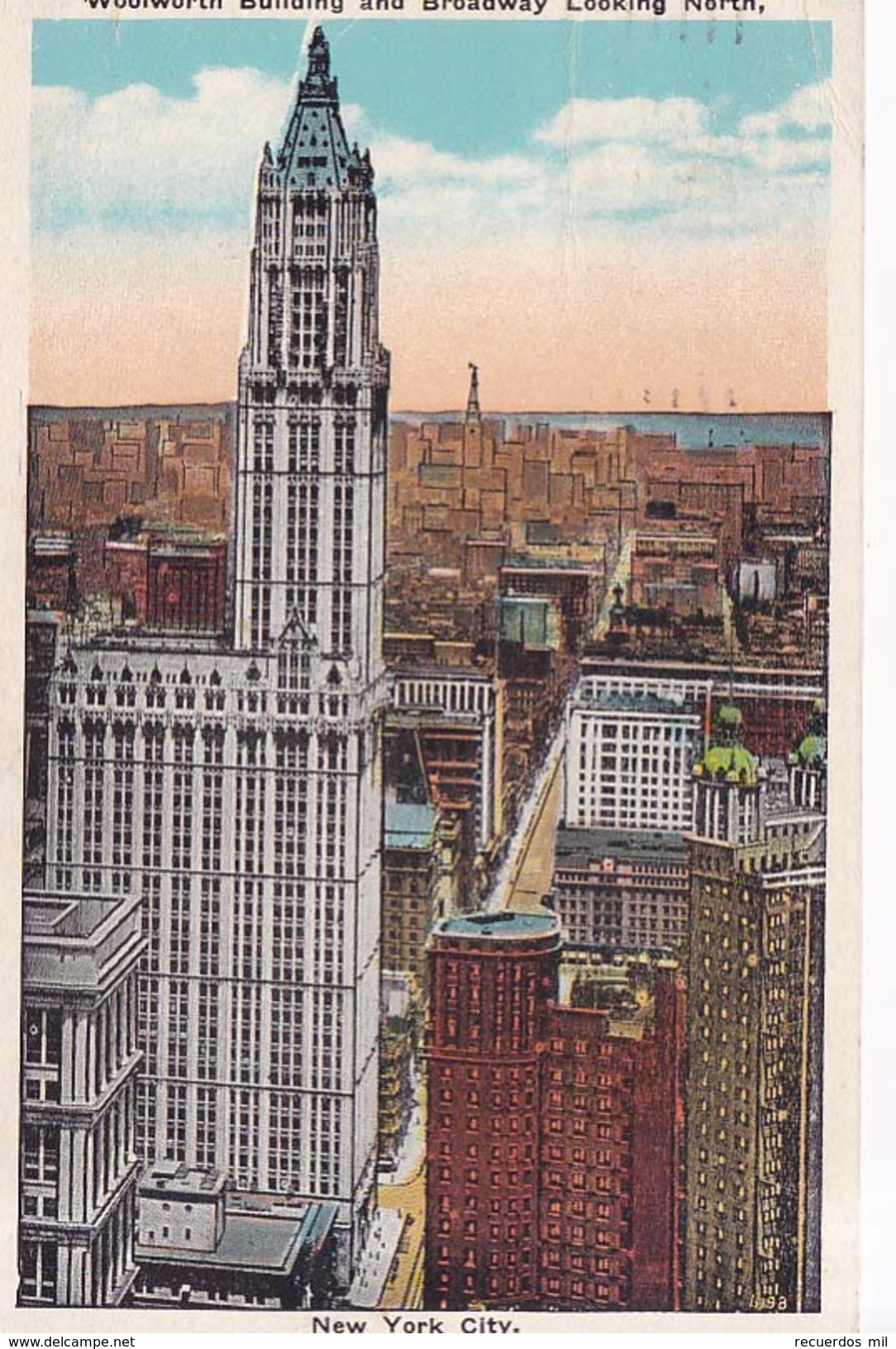 New York Woolworth Building 1925 - Broadway