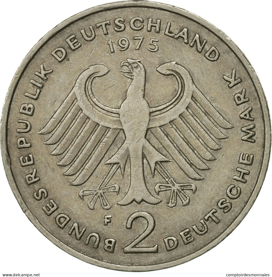 Monnaie, République Fédérale Allemande, 2 Mark, 1975, Stuttgart, SPL - 2 Mark