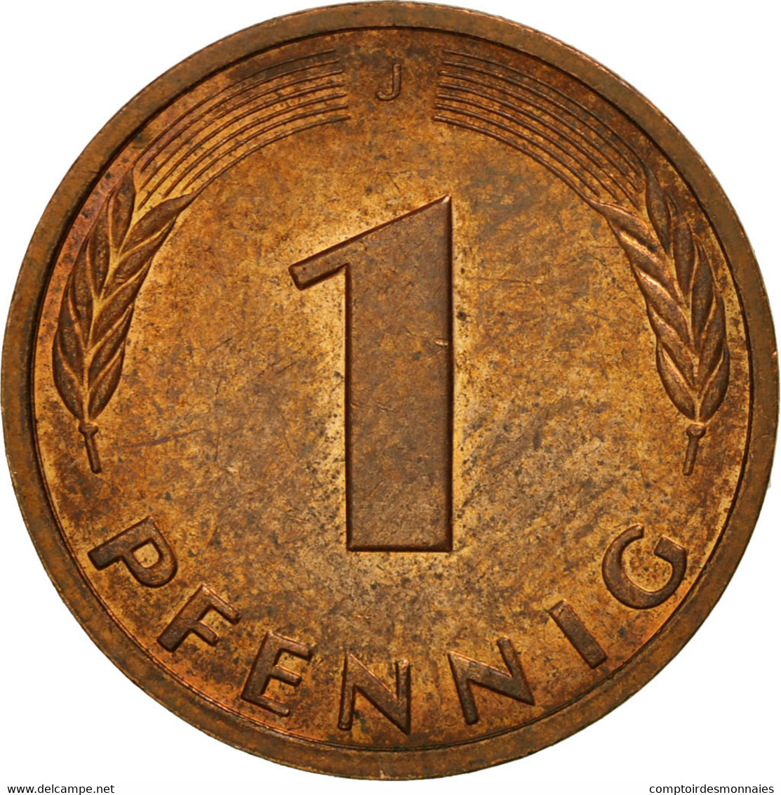 Monnaie, République Fédérale Allemande, Pfennig, 1984, Hambourg, SUP+, Copper - 1 Pfennig