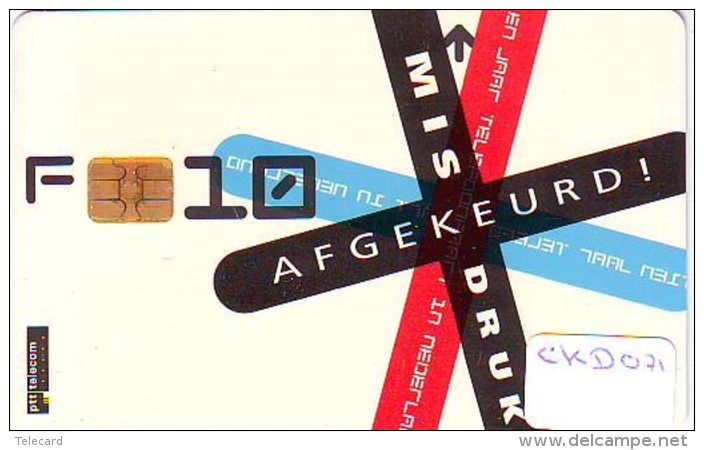 Nederland CHIP TELEFOONKAART * CKD-071 * Telecarte A PUCE PAYS-BAS * Niederlande ONGEBRUIKT * MINT - Private