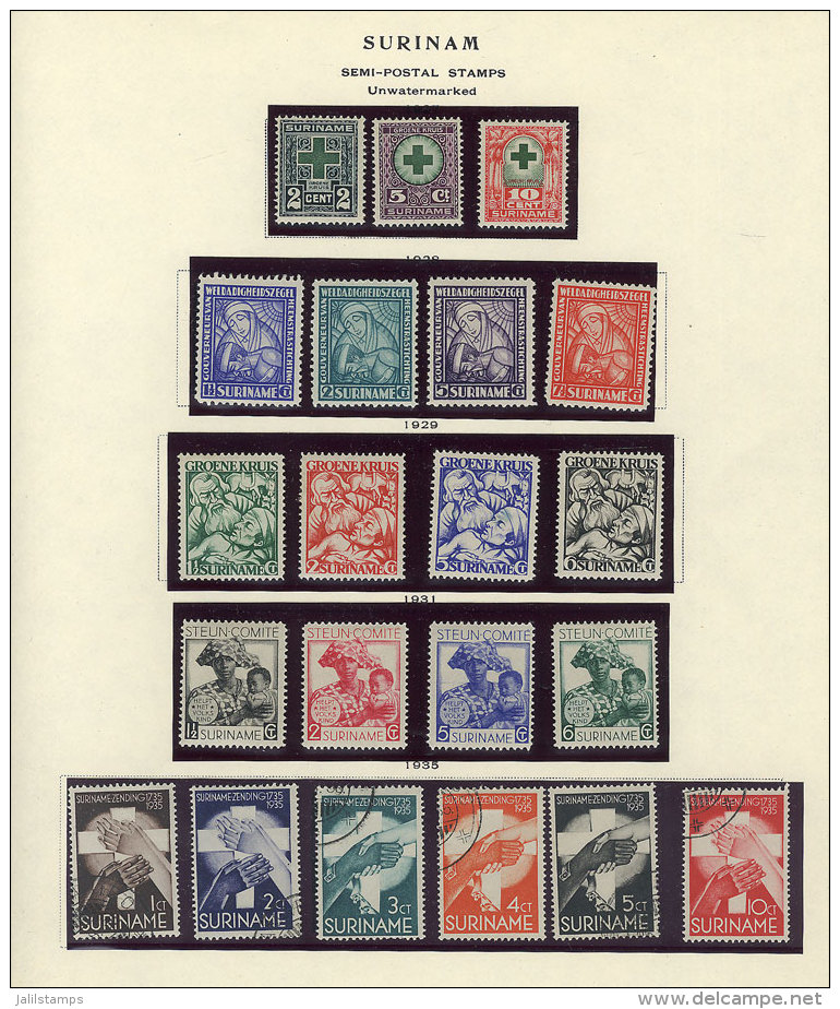 Collection On Pages, Including Some Good Sets And Other More Modern And Very Thematic Sets, VF General Quality, Low... - Surinam