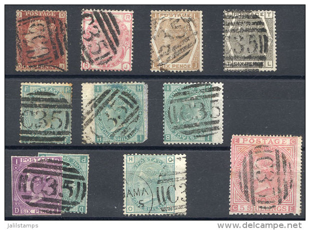 Stockcard With 11 Stamps With "C35" Cancels, Some With Minor Defects, Others Of Excellent Quality, Low Start! - Panamá