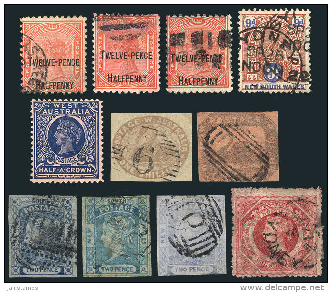 Small Lot With A Few Stamps Of Australian States, Most Of Fine To VF Quality, Some Could Be Forgeries Or Reprints,... - Autres & Non Classés