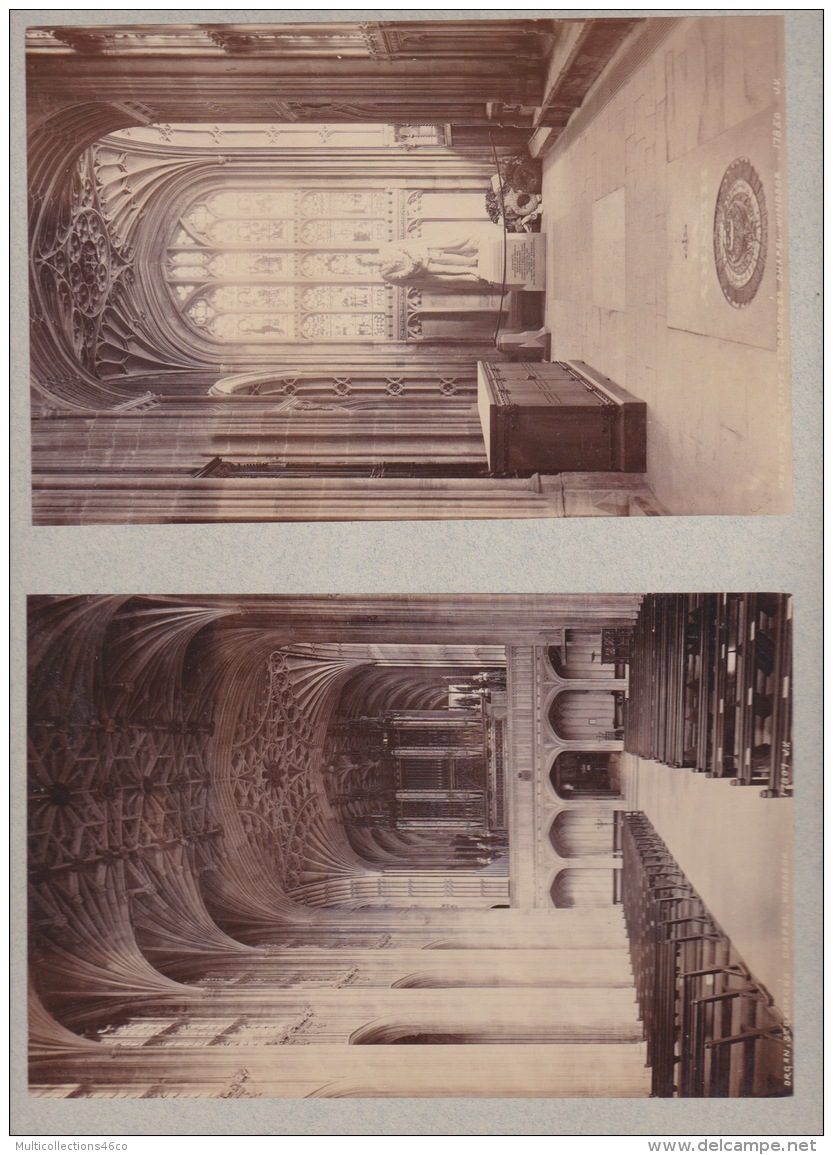 170617 - 4 PHOTOS Anciennes - ROYAUME UNI ANGLETERRE - BERKSHIRE WINDSOR Organ St George's Chapel  Henri VI Grave Choir - Windsor