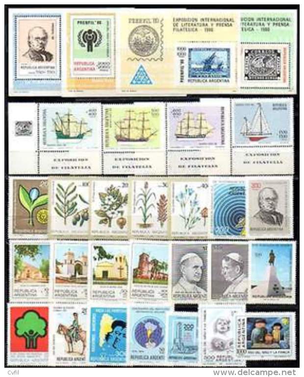 ARGENTINE / ARGENTINA 1979 - COMMEMORATIFS 39v + 4 BF - Neufs