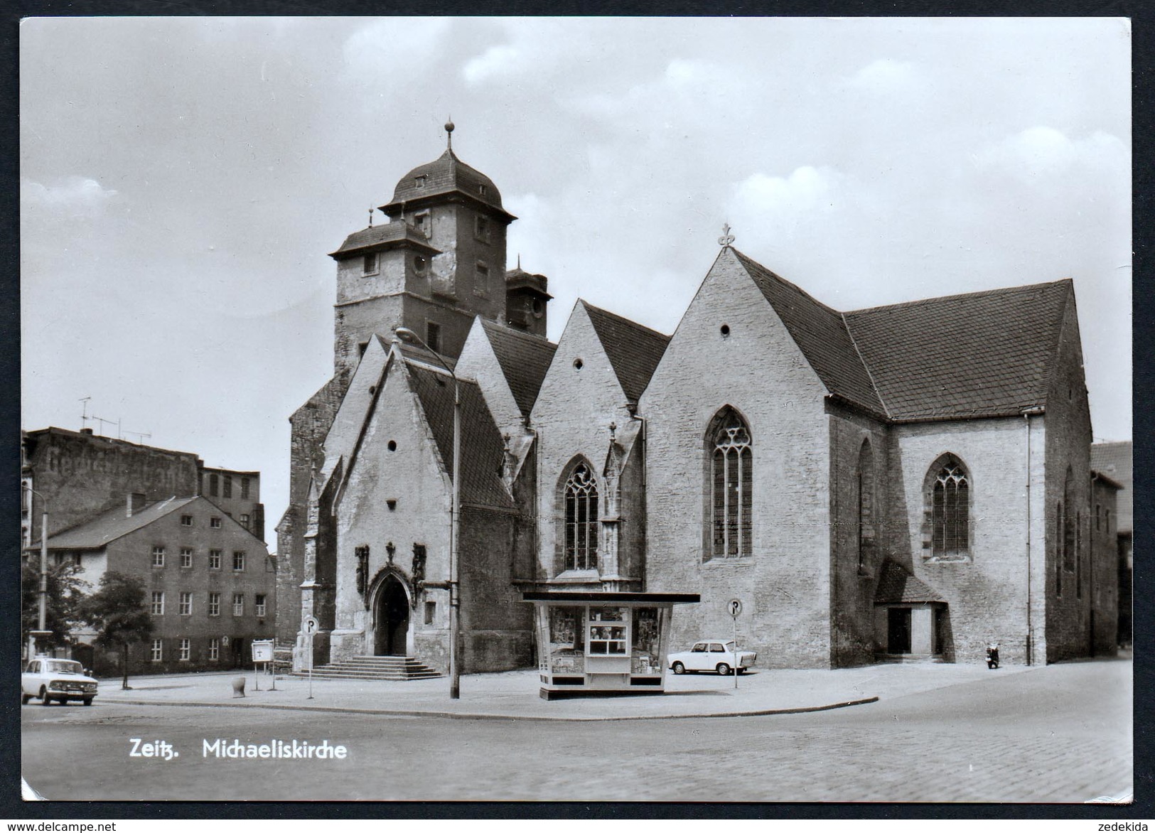 A4976 - Alte Foto Ansichtskarte - Zeitz - Michaeliskirche - Kiosk Zeitungskiosk - Schincke - Zeitz