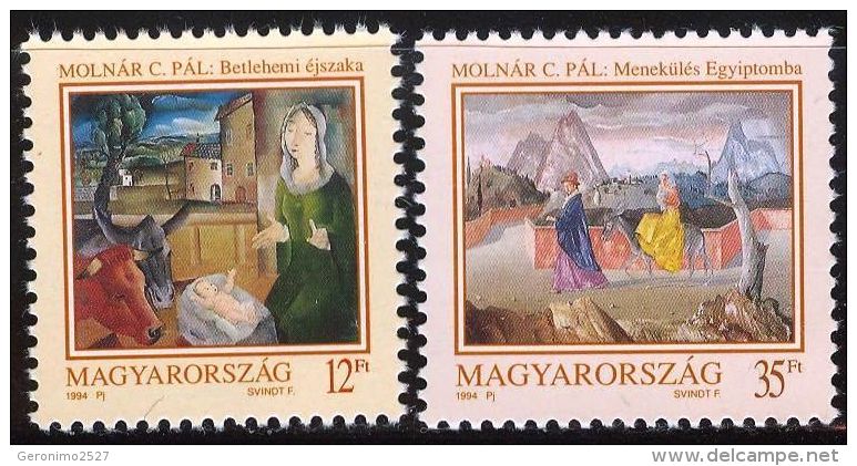 HUNGARY 1994 CULTURE Celebration CHRISTMAS - Fine Set MNH - Nuovi