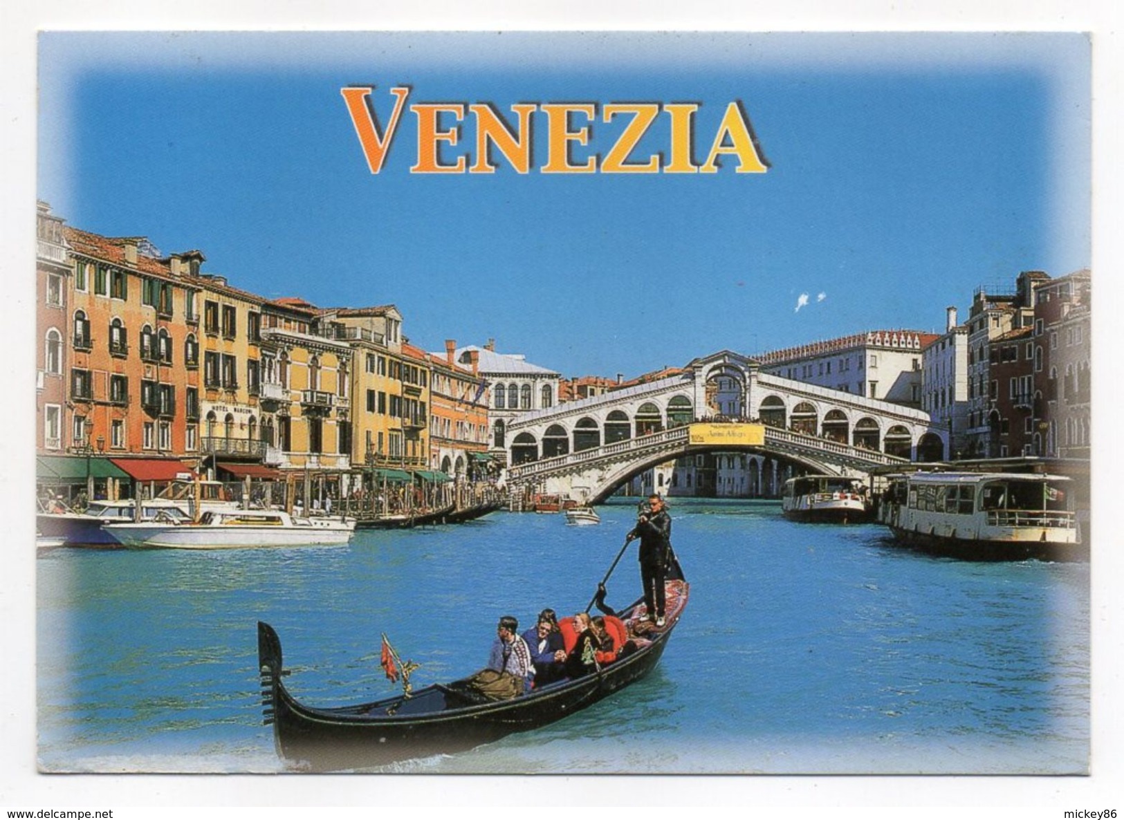 2002--timbre MAZARIN Seul Sur Carte Postale De Venise Marco Polo Pour Civray (France)--cpm Venise - 2001-10: Poststempel