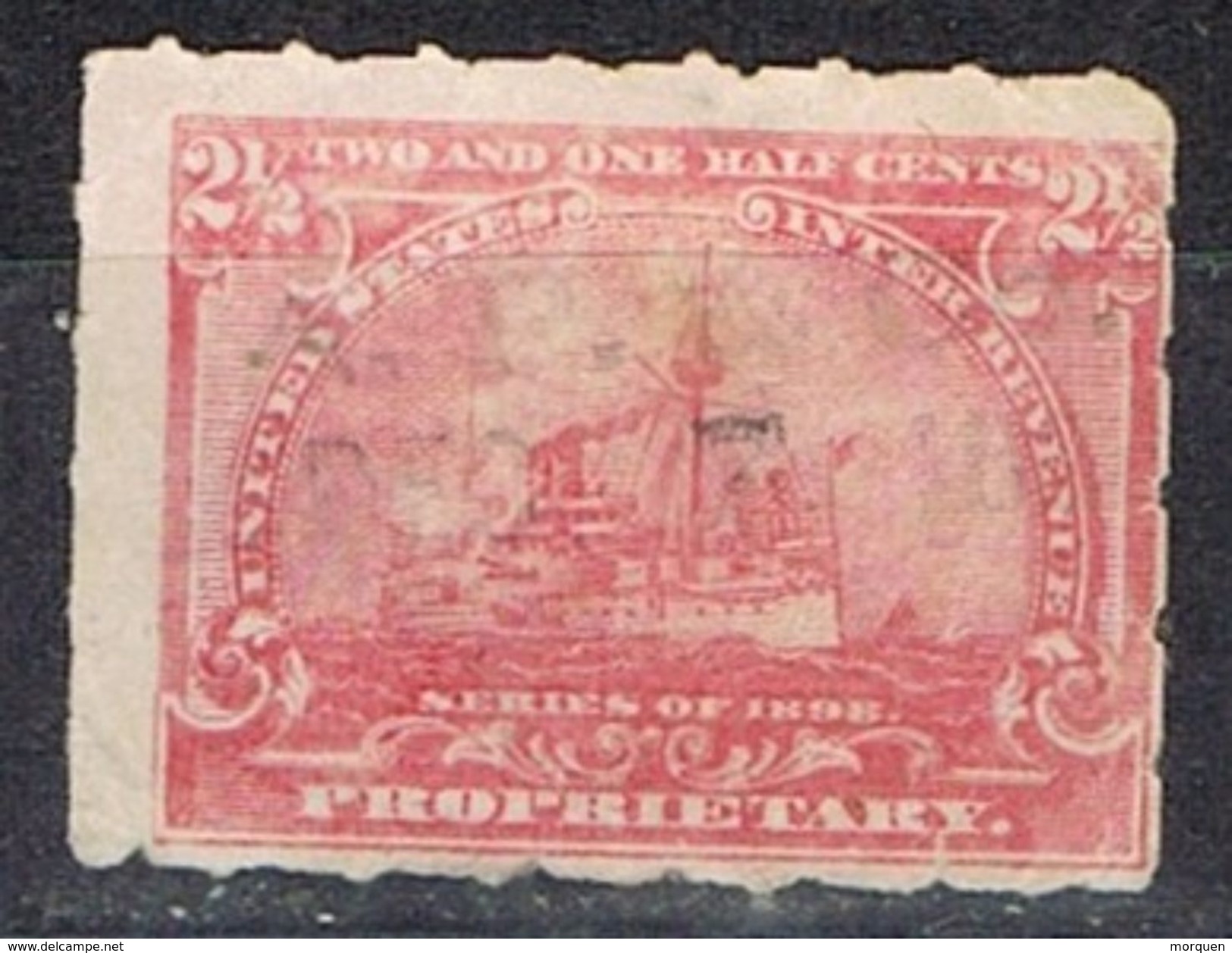 Sello PROPRIETARY U.S.A. 2 1/2 Ctvos 1898. Ship º - Steuermarken