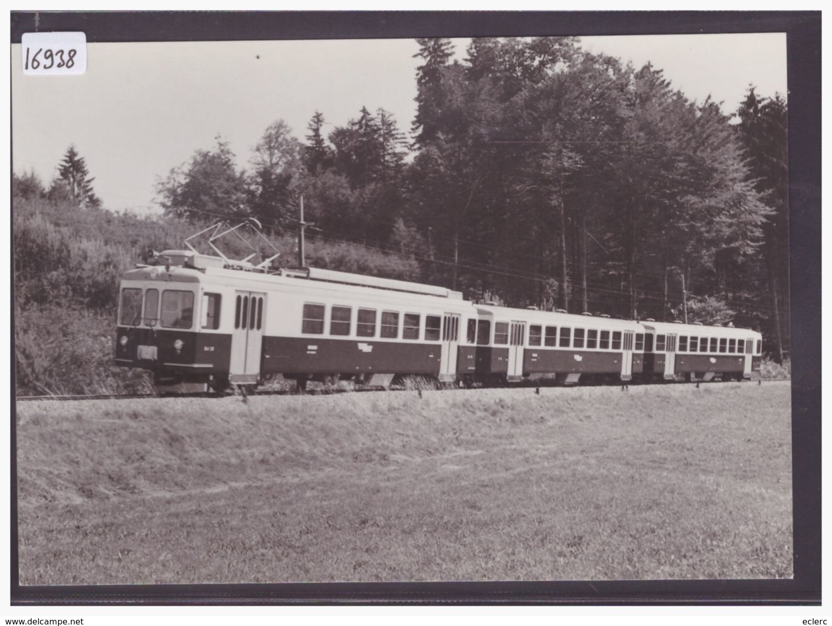 FORMAT 10x15cm - CARTE BVA - REPRO DES ANNEES 70-80 - LEB - CHEMIN DE FER LAUSANNE ECHALLENS BERCHER - TRAIN - BAHN - TB - Bercher