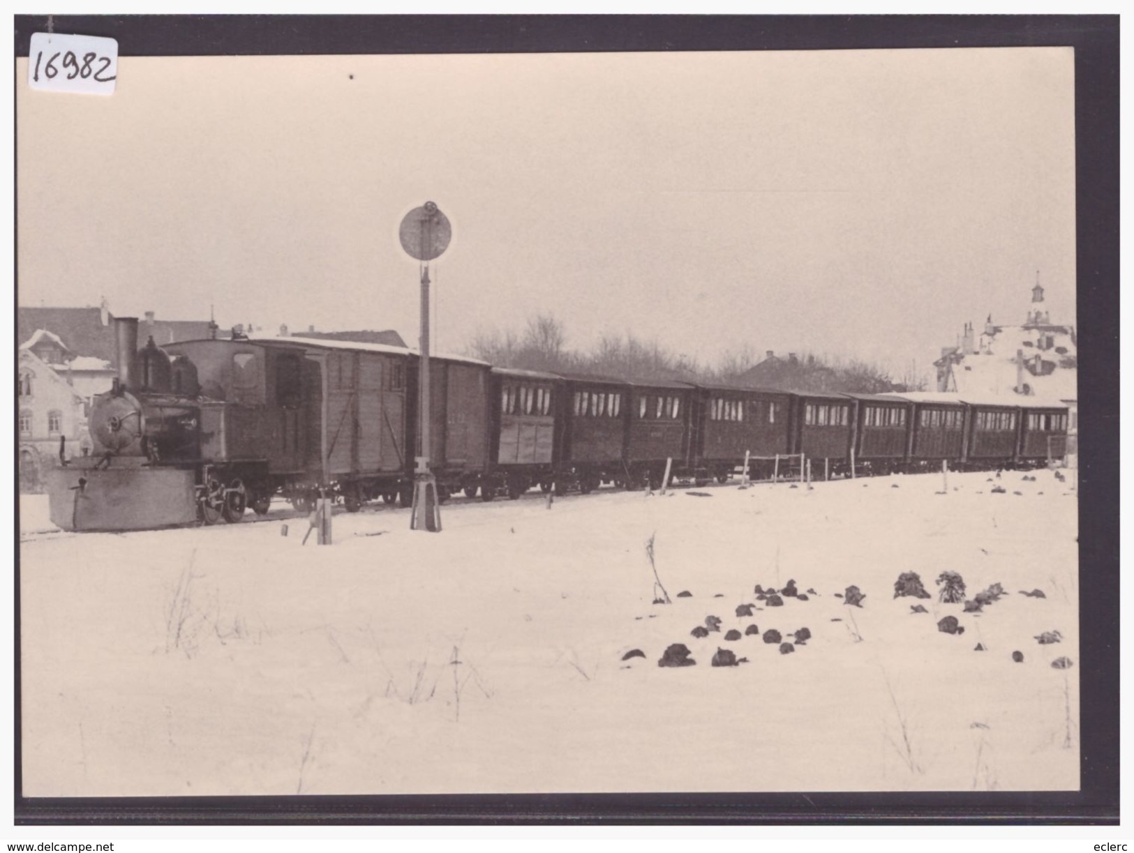 FORMAT 10x15cm - CARTE BVA - REPRO DES ANNEES 70-80 - LEB - CHEMIN DE FER LAUSANNE ECHALLENS BERCHER - TRAIN - BAHN - TB - Bercher