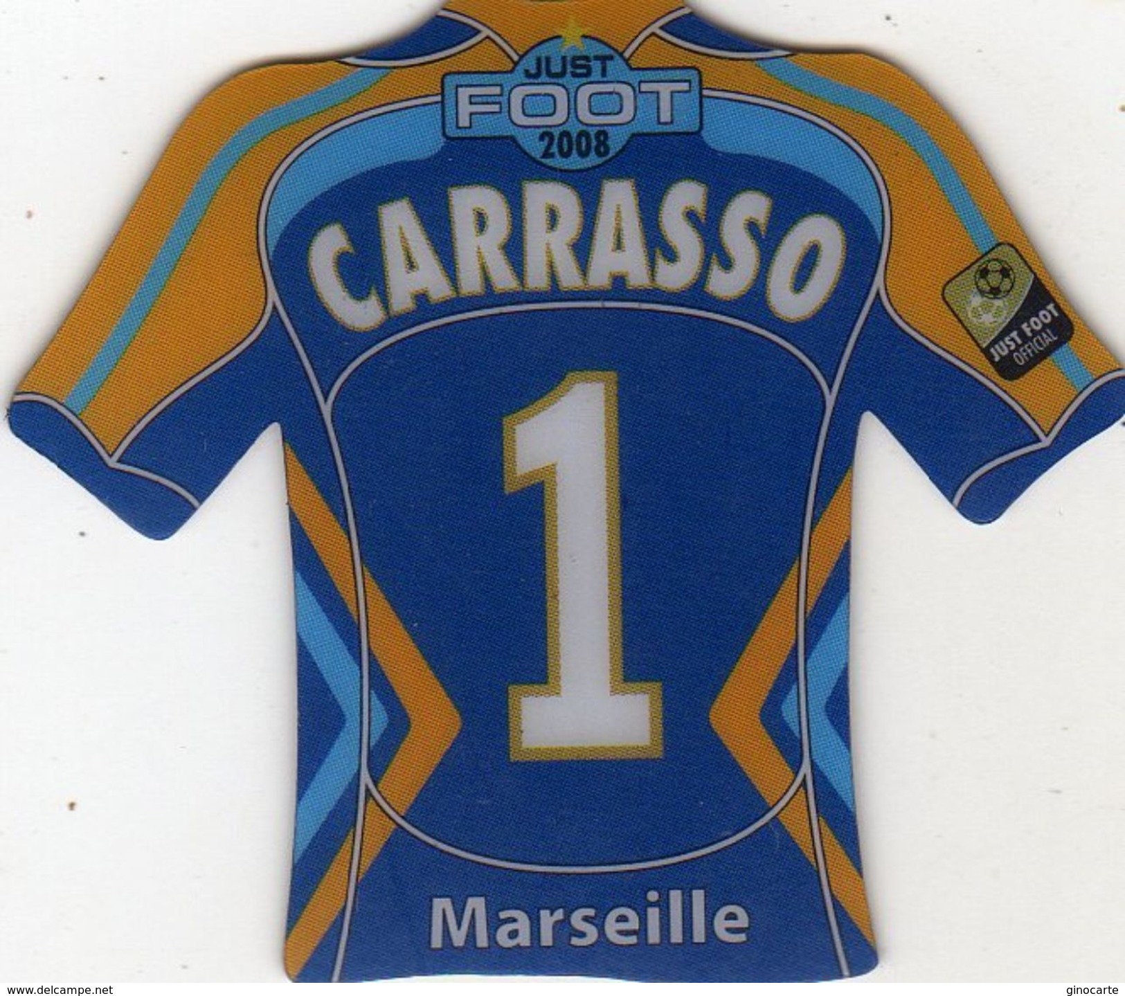 Magnet Magnets Maillot De Football Pitch Marseille Carrasso 2008 - Sport