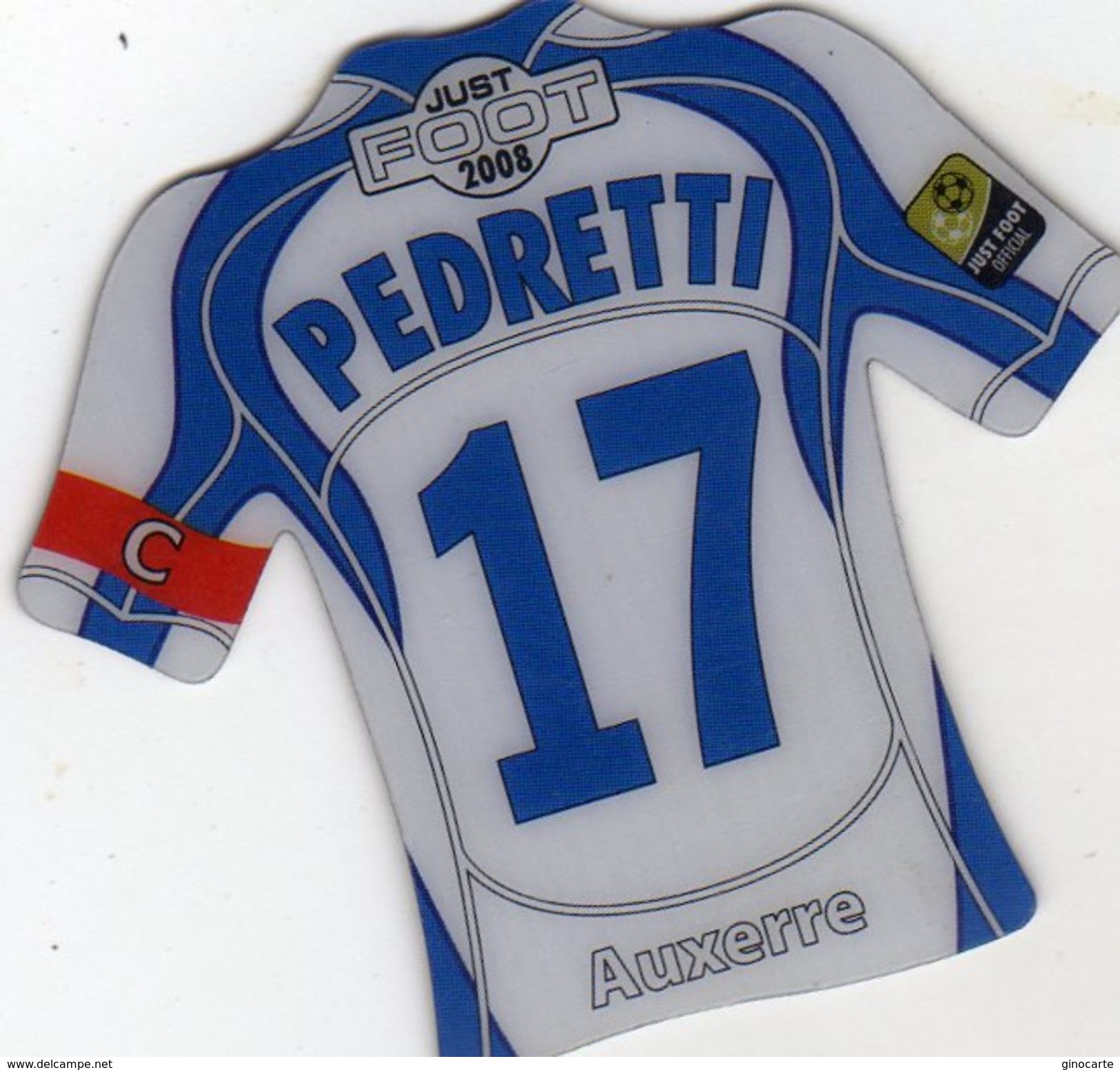 Magnet Magnets Maillot De Football Pitch Auxerre Pedretti 2008 - Sports