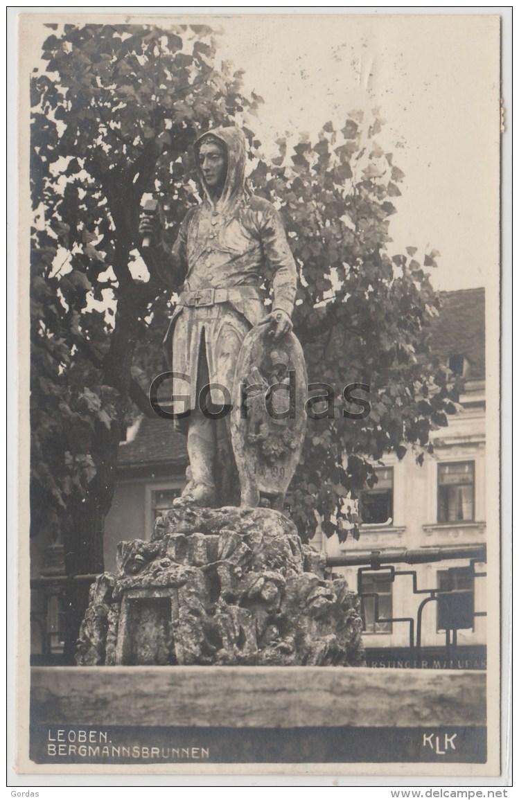 Austria - Leoben - Bergmannsbrunnen - Circulated Moldova - Chisnau - Nicolae Suruceanu Correspondence - Leoben