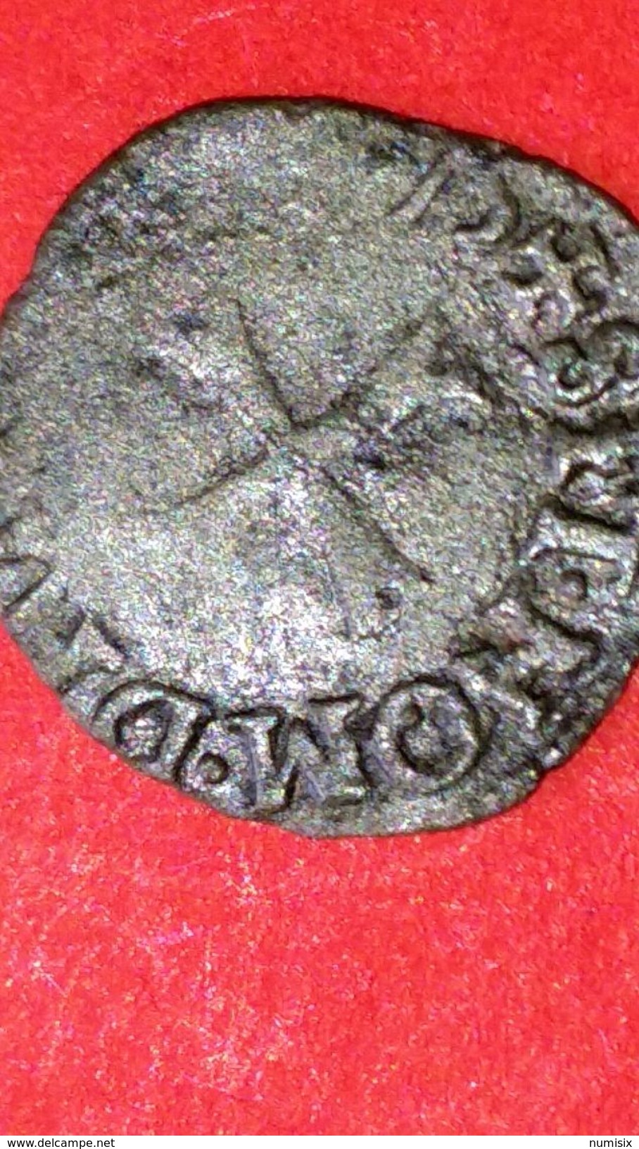 Denier tournois à la couronne -Henri III monnayage  au nom de Charles IX - 1575 -Poitiers( ? )