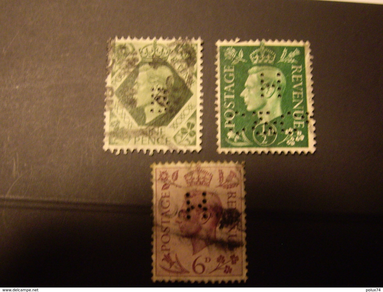 G-B    Perfin  Perforé - Used Stamps