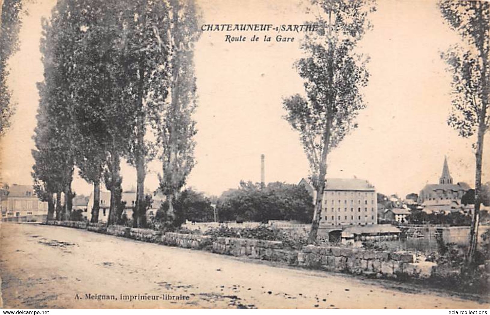 Chateauneuf Sur Sarthe      49     Route De La Gare     ( Voir Scan) - Chateauneuf Sur Sarthe