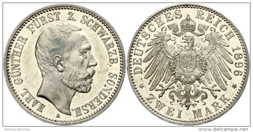 2 Mark, 1896, Karl G&uuml;nther, J. 168, Vz Aus PP., Katalog: J. 168 VzausPP2 Mark, 1896, Karl G&uuml;nther, J.... - Autres & Non Classés