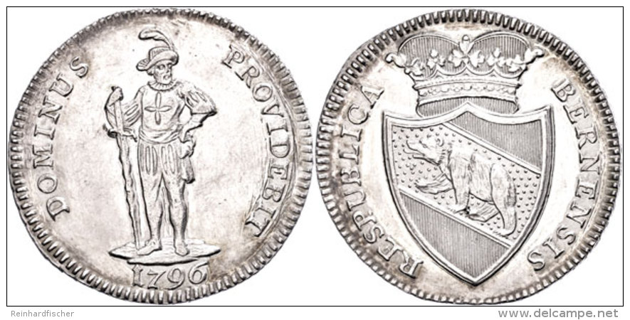 1/2 Taler, 1796, Bern, 14,65 G, HMZ 2-219 A, Berieben, Vz.  Vz1 / 2 Thaler, 1796, Bern, 14, 65 G, HMZ 2-219 A,... - Autres & Non Classés