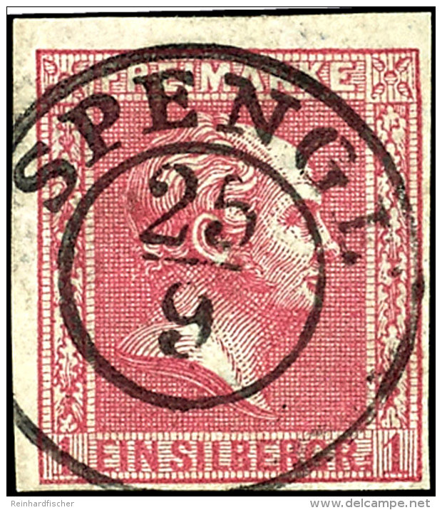 "SPENGE 25/9" Dkr. Auf 1 Sgr. Rosa, Voll- Bis Breitrandig, Luxus, Katalog: 10a OSPENGE 25 / 9 Double Circle On... - Autres & Non Classés