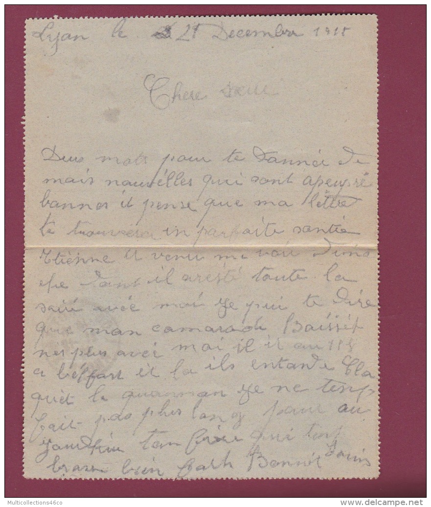 GUERRE 14/18 - 280617 -  Carte Lettre  QUAND MEME !  Hopital Complémentaire N°6 Lycée De Jeunes Filles LYON - Brieven En Documenten